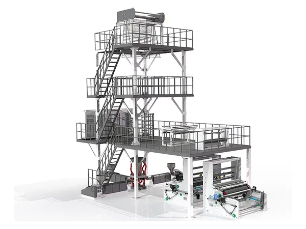 Machine de moulage par coextrusion-soufflage (films PE/PP à 1-3 couches)
