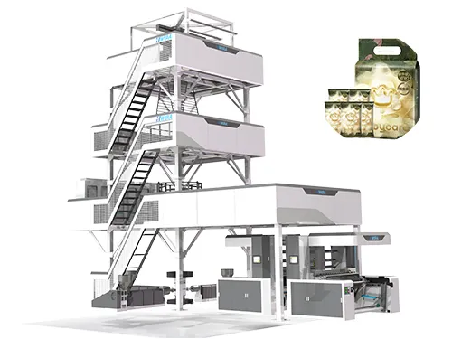Machine de moulage par coextrusion-soufflage (films PE/PP à 3-5 couches)